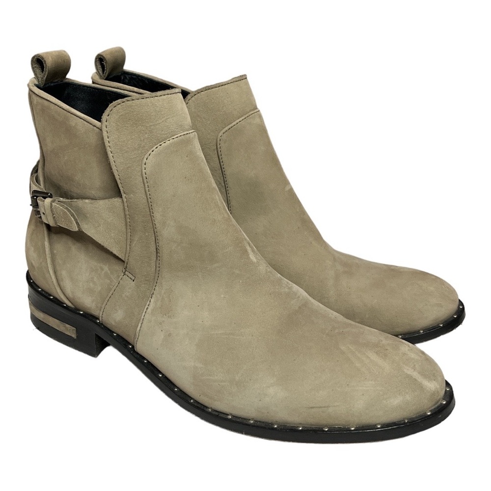 Freda Salvador Taupe Nubuck Suede Leather Ankle Boots